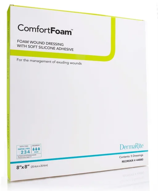 ComfortFoam No Border Silicone Foam Wound Dressing