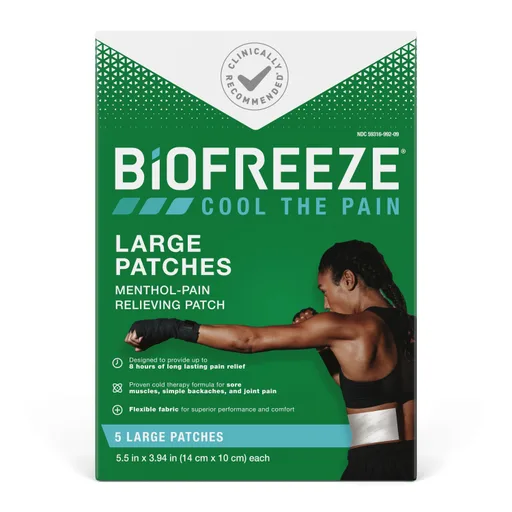 Hygenic Biofreeze Pain Relief Patch, 5 Count
