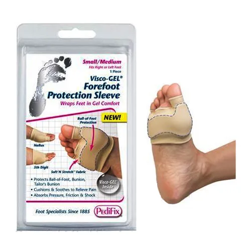 Pedifix Visco-GEL Forefoot Protection Sleeve, Small/Medium