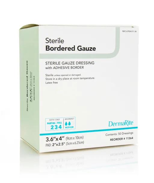 Sterile Border Gauze Dressing with Adhesive Border