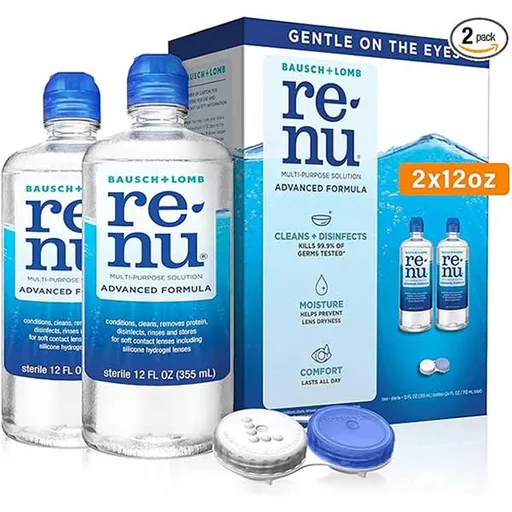 ReNu Advanced Formula Multi-Purpose Contact Lens Solution, 12 oz. (Twin Pack)