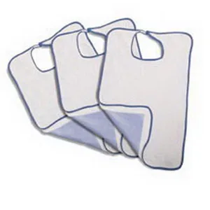 Medline Velcro Impervious Extra Long Terry Cloth Adult Bib