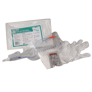 Coloplast Self-Cath Unisex Closed System Intermittent Catheter with Guide Strip and Insertion Supplies 16Fr, 16" L, PVC