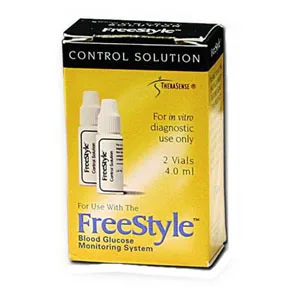 Abbott Laboratories FreeStyle High/Low Flow Control Solution, Red