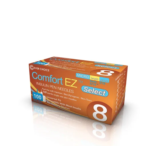 Clever Choice Comfort EZ Select Insulin Pen Needles 31G x 5/16", 100 count