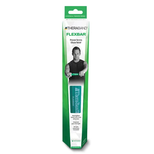 TheraBand FlexBar Hand Exerciser - Intermediate, Green
