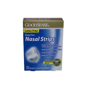 GoodSense Nasal Strips Medium, 30 Count, Clear