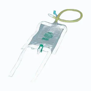 Bard Dispoz-A-Bag Leg Bag with Flip-Flo Valve, Sterile, with Fabric Straps, 19 oz
