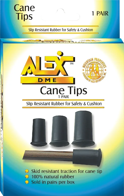 Alex Orthopedic Replacement Rubber Cane Tip 16mm