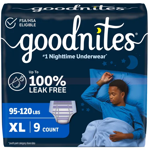 Goodnites Jumbo Pack Youthpant, Boy, Size 6