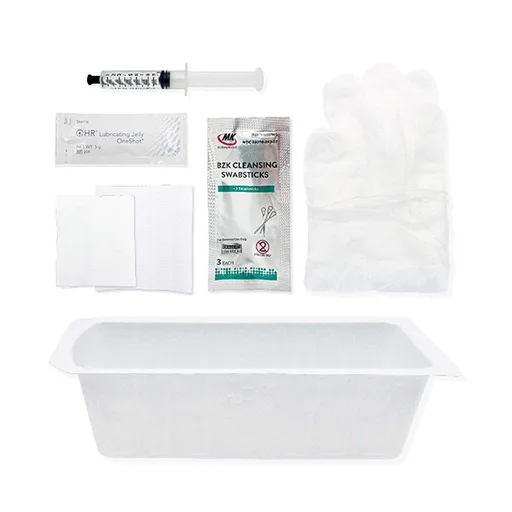 TruAdvance Foley Insertion Tray with 10mL Water Syringe and BZK Swabsticks
