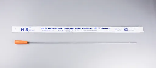 TruCath Intermittent Straight Catheter, Male, 16FR, 16"