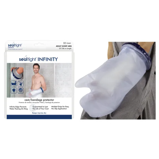 Brownmed Seal-Tight Infinity Cast Protector, Adult, 23" Short Arm