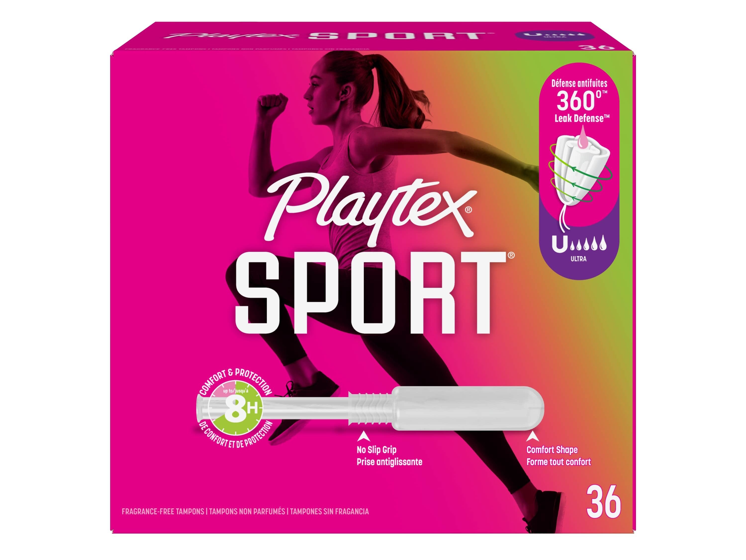Playtex Sport Ultra Fragrance Free, 36 ct - REPLACES TX02694