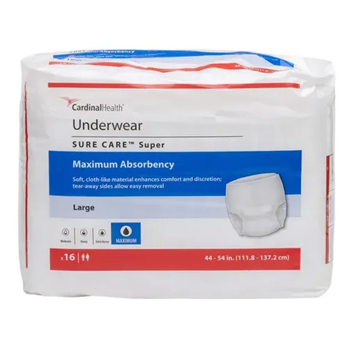 Cardinal Health Sure Care™ Super Underwear - Large