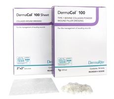 DermaCol 100 Type 1 Bovine Collagen Dressing 2" x 2"