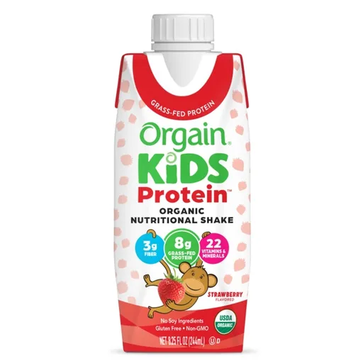 Orgain Kids Protein Organic Nutritional Shake, Strawberry