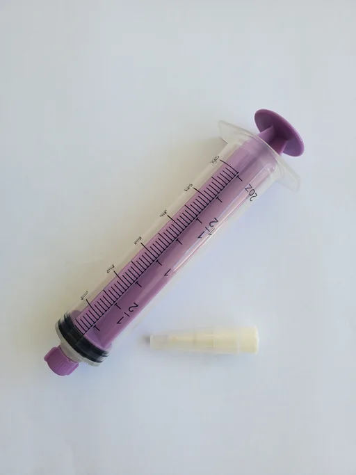 AMSure 60 mL Flat Top Piston Syringe with ENFit Tip