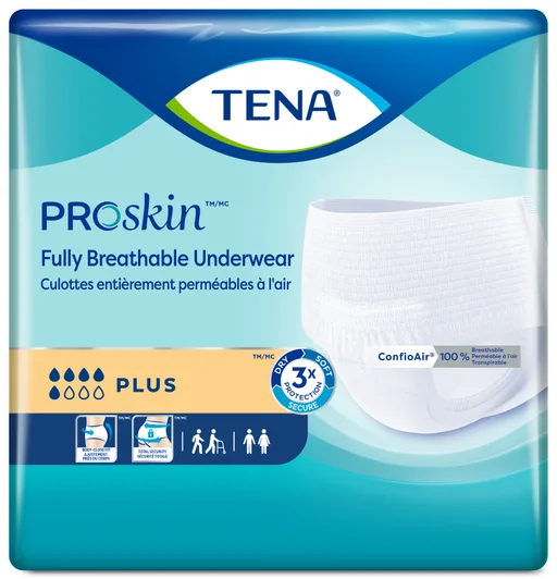 TENA ProSkin Plus Protective Underwear, Medium 34" - 44"