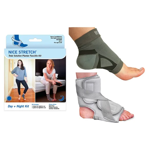 Brownmed Nice Stretch Total Solution Plantar Fasciitis Relief Kit, Small/Medium