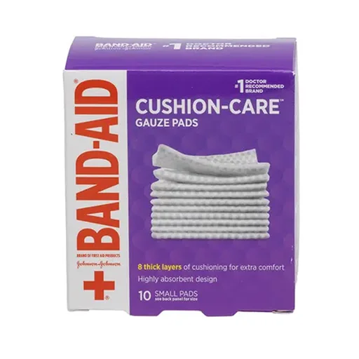 Johnson & Johnson Band-Aid First Aid Gauze Pad, Small (2" x 2")
