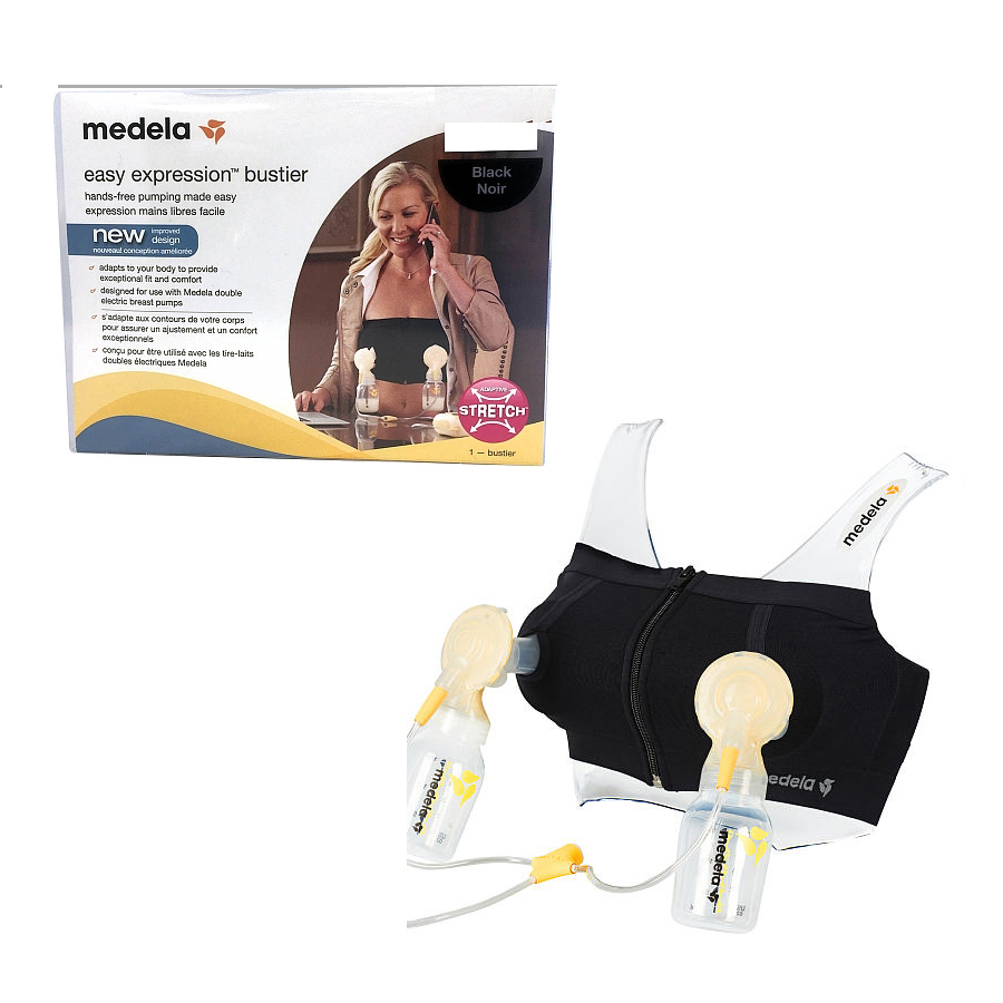 Medela Easy Expression Breast Pump Bustier, Small, Black