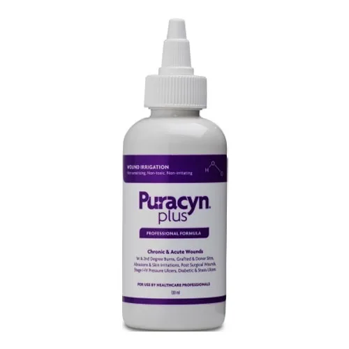 Innovacyn Puracyn Plus Professional Wound Irrigation Solution, Twist Cap Applicator, 120mL