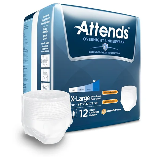 Attends Overnight Underwear, XL