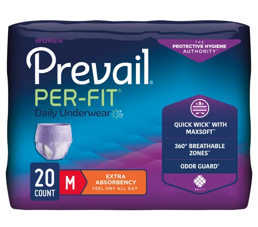 Prevail Per-Fit Protective Underwear for Women, Medium