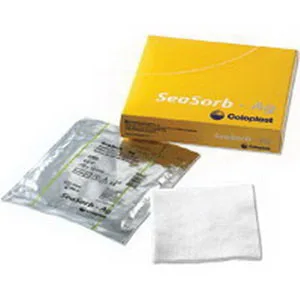 Coloplast Biatain Soft Ag Alginate Dressing with Silver, High Absorption Fiber Free 2" x 2"