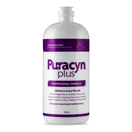 Innovacyn Puracyn Plus Professional Wound Irrigation Solution, Flip Top Applicator, 1000mL