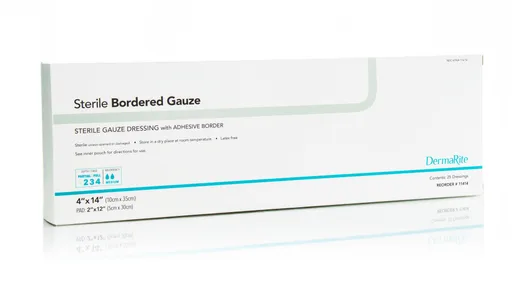 Sterile Border Gauze with Adhesive Border