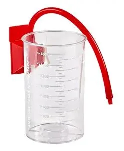 Cardinal Health Medi-Vac Flexible Polycarbonate Suction Canister, 1500cc