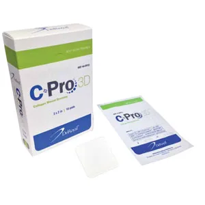DeRoyal C-Pro™ 3D Collagen Wound Dressing, 2'' x 2''
