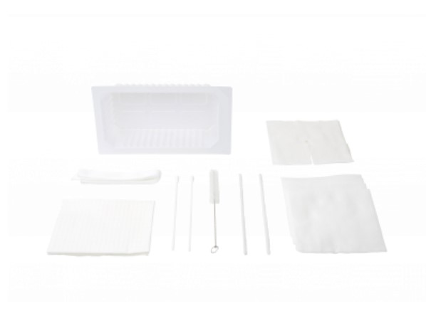 Dynarex Tracheostomy Care Kit with No Gloves, One Compartment Tray