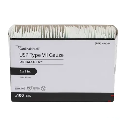 Dermacea Woven Gauze Sponge, Sterile 2's, 2" x 2", 8 Ply