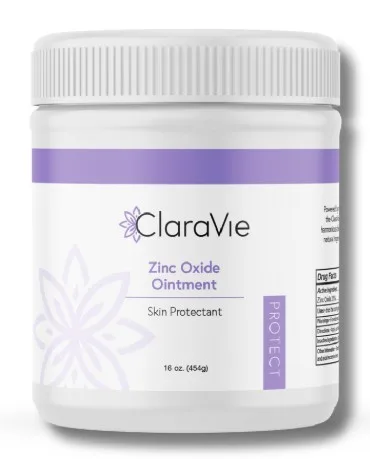 ClaraVie Zinc Oxide Ointment, 16 oz Jar