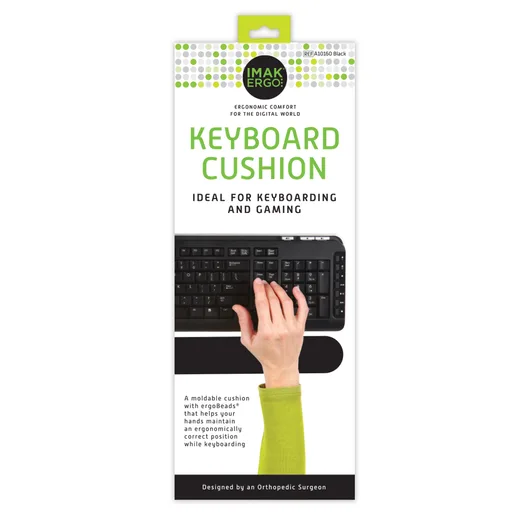 Brownmed IMAK Keyboard Wrist Cushion with Massaging Ergobeads