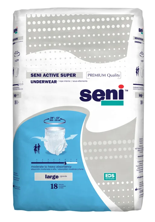TZMO Seni Active Super Pull-On Underwear, Large