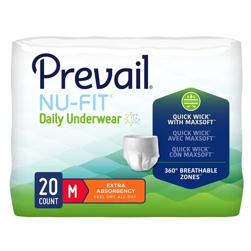 Prevail Nu-Fit Underwear, Medium