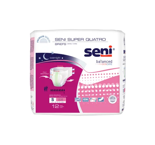 TZMO Seni Super Quatro Briefs, Small - 22" - 31"