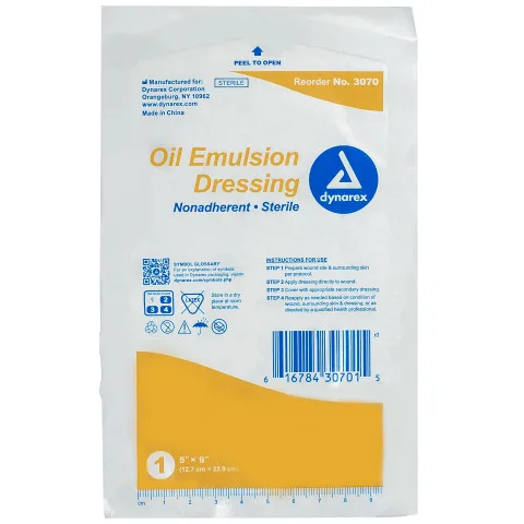 Durma+ Non-Adherent Oil Emulsion Dressing, 5" x 9"