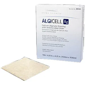 Integra Algicell Ag Calcium Alginate Dressing with Antimicrobial Silver, 4" x 8"