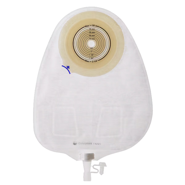 Coloplast Assura One-Piece Extra-Extended Wear Urostomy Pouch, Cut-to-Fit, Transparent, 3/8" to 2-1/4" Stoma