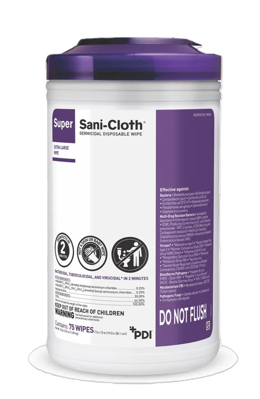 Super Sani-Cloth Germicidal Wipe, XL