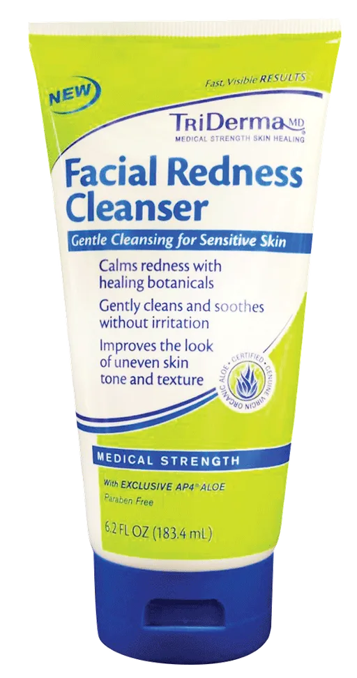 Genuine Virgin Aloe TriDerma Facial Redness Cleanser Cream