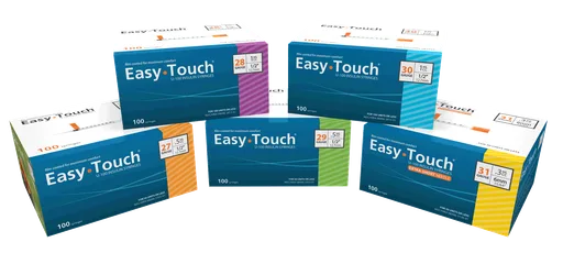 MHC Medical LLC EasyTouch Insulin Syringe 30G x 1/2" Needle Length, 1cc Volume