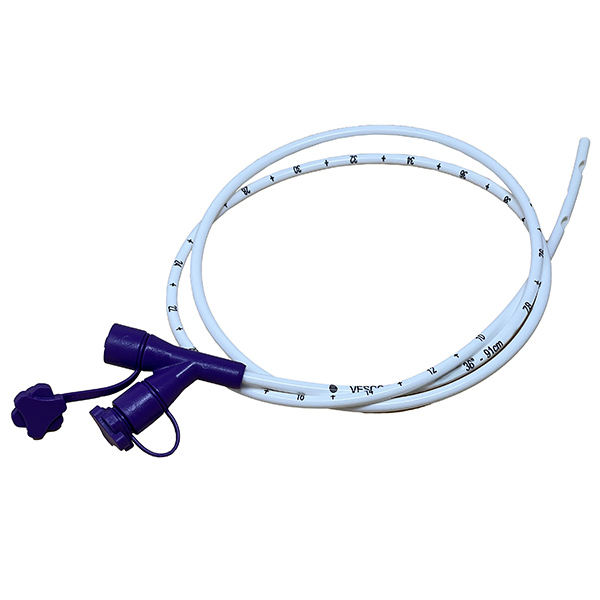 Vesco Medical 14 Fr, 36" Nasogastric Feeding Tube, Polyurethane, Dual ENFit Port