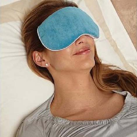 Carex Bed Buddy at Home Relaxation Mask, Teal Blue