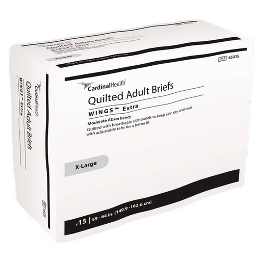 Cardinal Health Quilted Adult Briefs Wings™ Extra X-Large